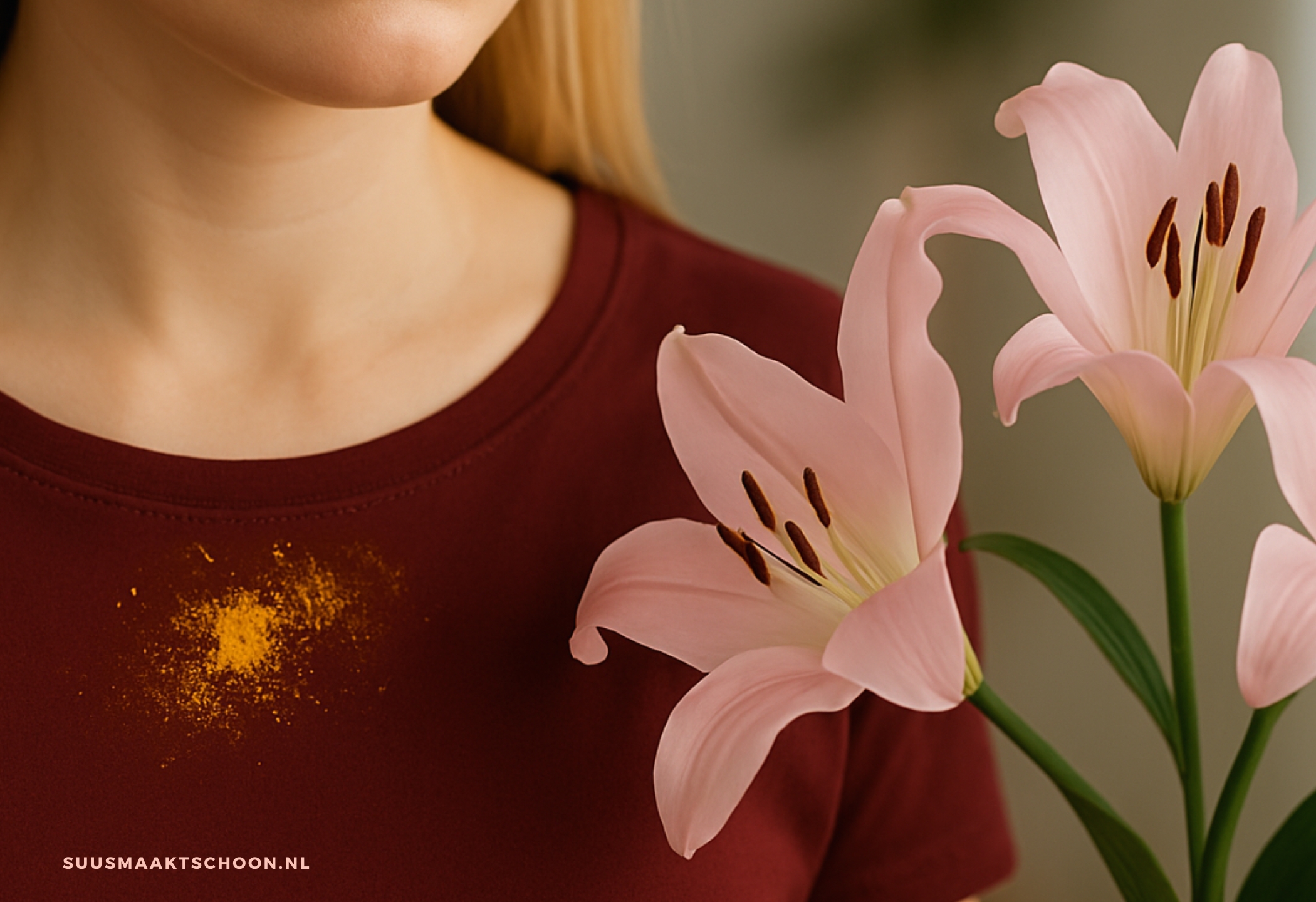 lelie vlekken uit kleding