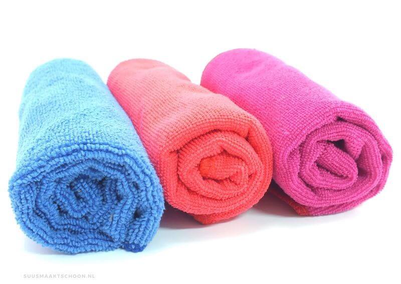 schoonmaken met microvezeldoekjes