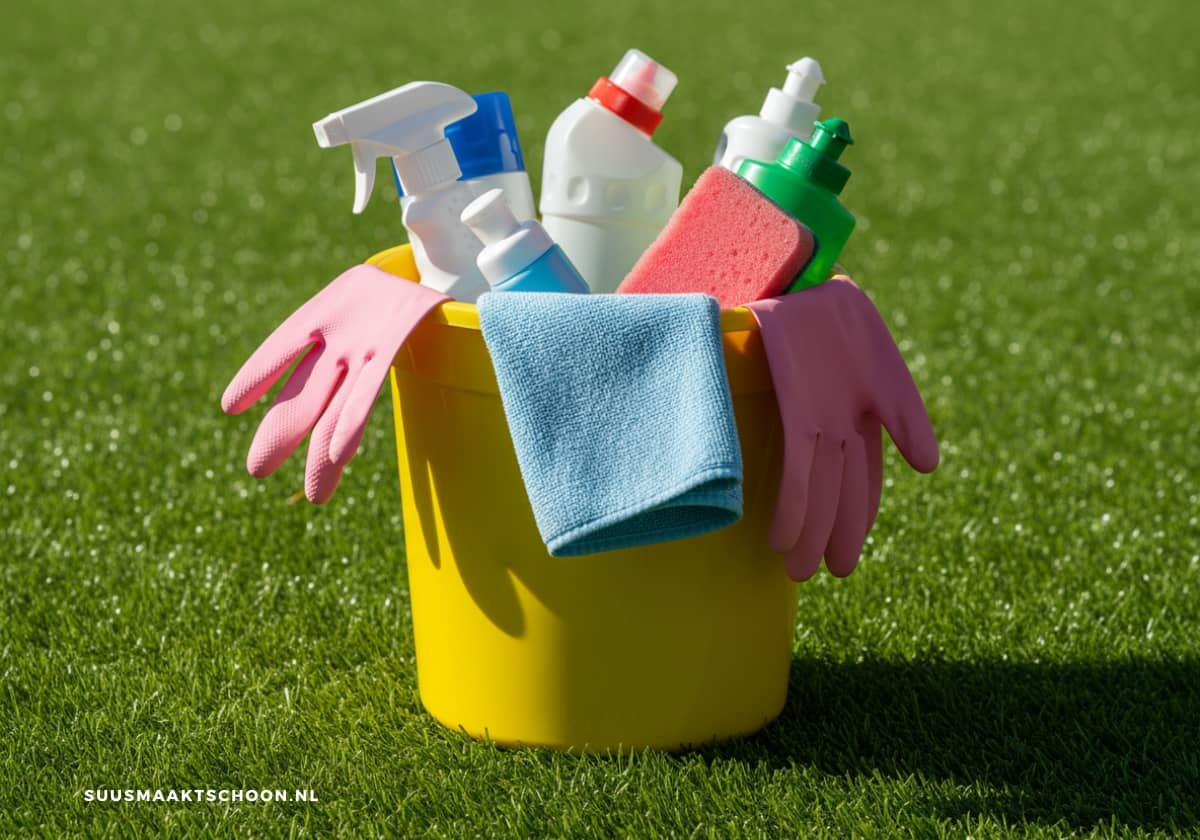 kunstgras schoonmaken