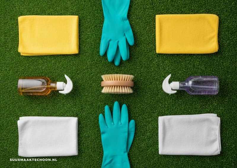 benodigdheden voor kunstgras schoonmaken